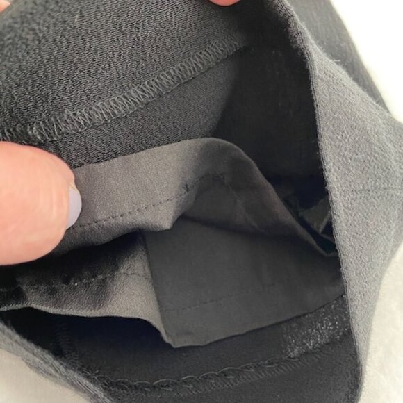 ALEXANDER WANG High Rise Black Crepe Trouser Pants Sz 8 - Picture 9 of 11